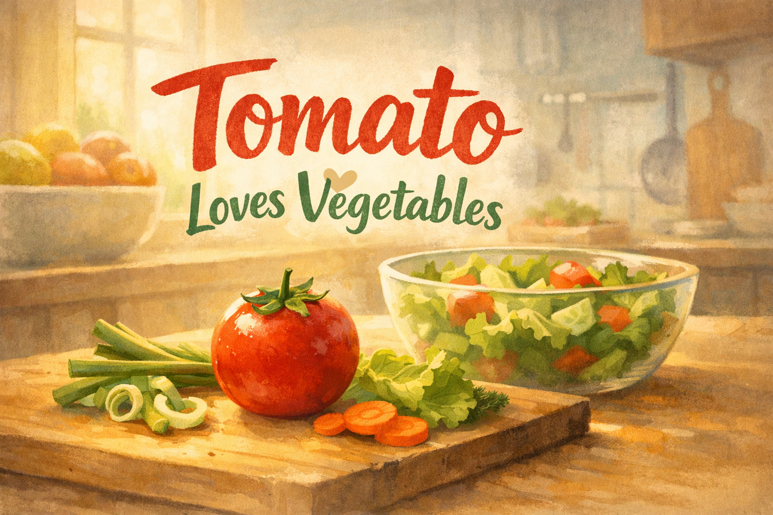 Tomato Loves Vegetables